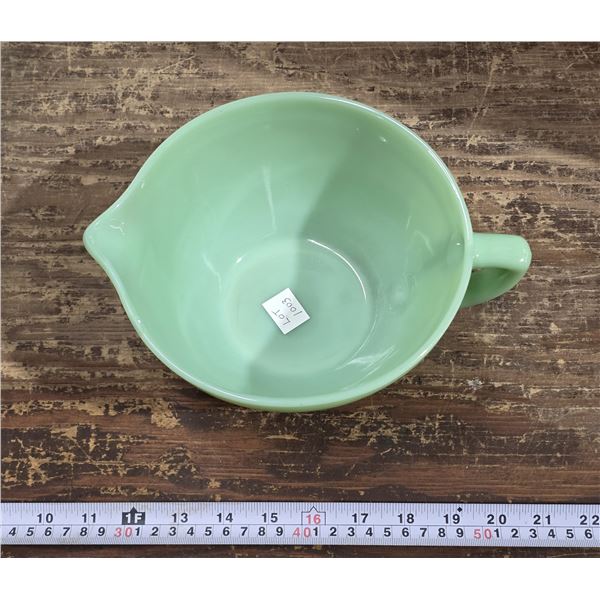 Jadeite Fire King Batter Bowl – has chip on rim