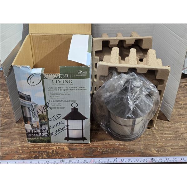 NEW Open Box Tabletop Candle Lantern