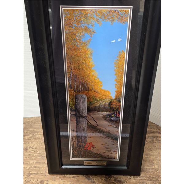 Framed Glen Scrimshaw Print “Golden Trail” – 11 ¼”x 23 ¼[x=#8221