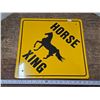Image 1 : “Horse Xing” Metal Sign