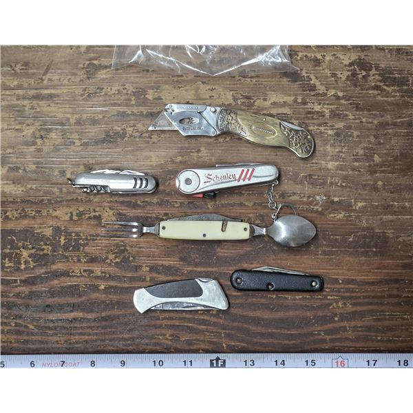 Lot of Pocket Knives etc.