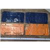 Image 2 : (4) 1962 & 1963 Sask Licence Plates (2 Matching Sets)