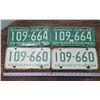 Image 1 : (4) 1965 & 1966 Sask Licence Plates (2 Matching Sets)