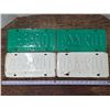 Image 2 : (4) 1965 & 1966 Sask Licence Plates (2 Matching Sets)