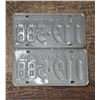 Image 2 : (2) 1972 Sask Licence Plates – Matching Set