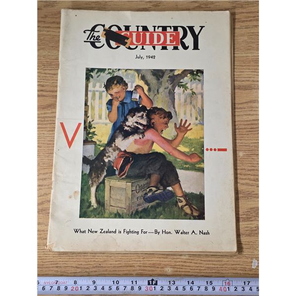 1942 The country guide magazine- with white pose ad on back