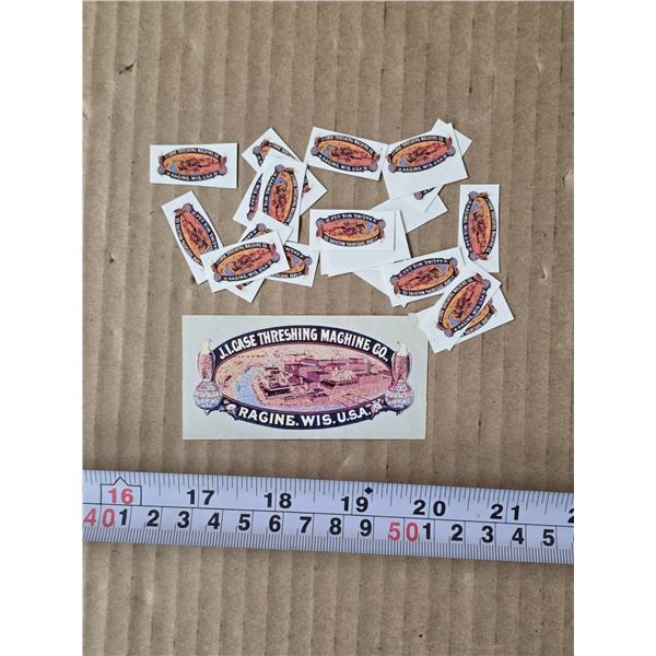 J.I threshing machine stickers or decals