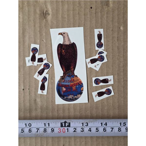J.I threshing machine stickers or decals
