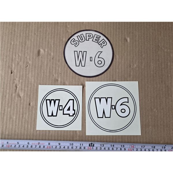 W4 and W 6 stickers