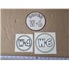 Image 1 : W4 and W 6 stickers