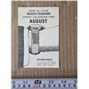 Image 1 : Massey ferguson wrist calendar- 1966 august
