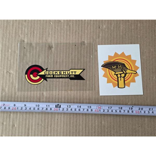 Cockshutt and massey harris stickers