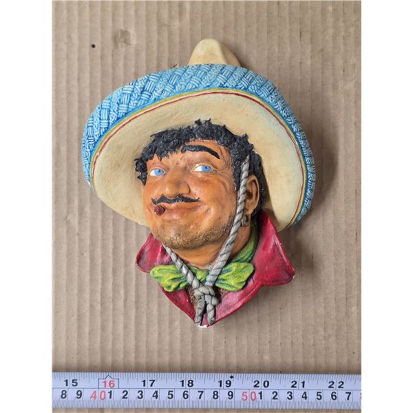 Poncho chalkware head- 1960's