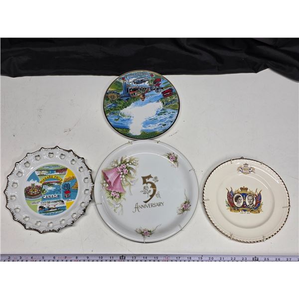 4 collector plates- naigra falls, anniversary