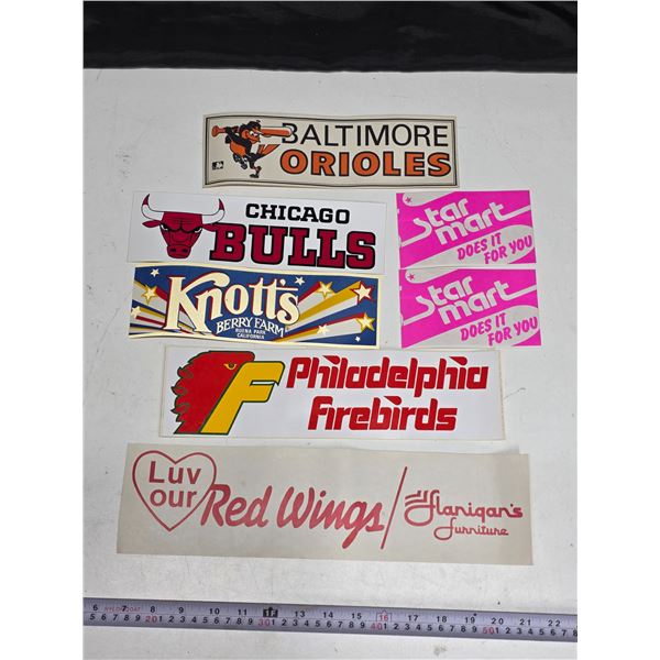 Various bumper stickers