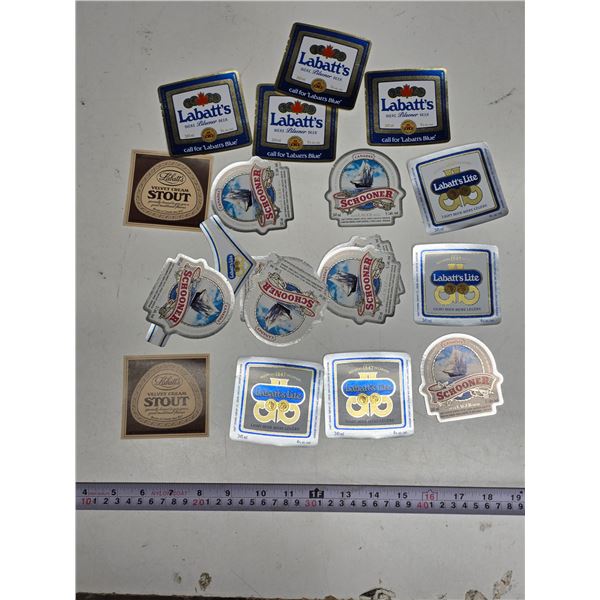 20 Unused beer lables