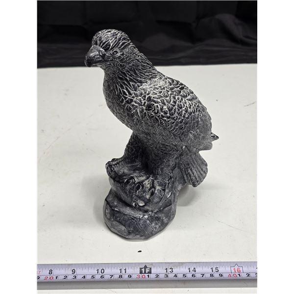 Eagle soap stone carving- 10"H