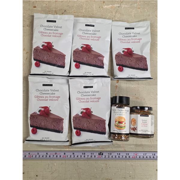 Epicure Cheesecake Mixes & Seasonings