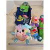 Image 2 : Kids Plush & Backpack Lot inc. Stepen Joseph Backpacks