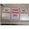 Image 1 : (3) Metal “No Parking” Signs