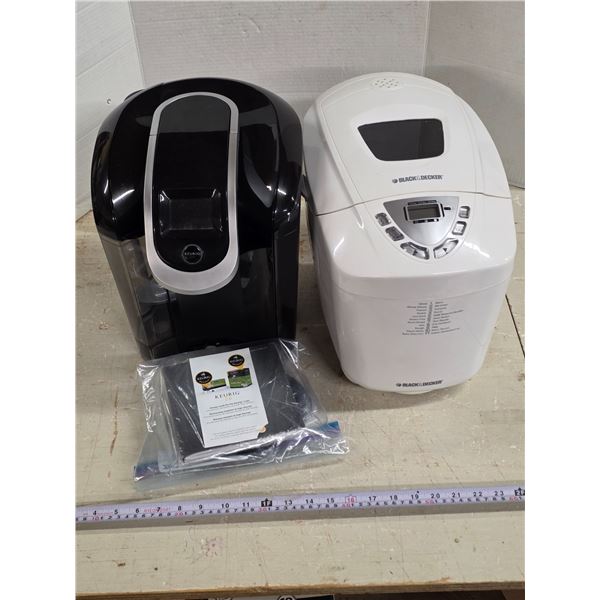 Bread Maker & Keurig Machine – working