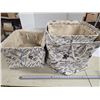Image 1 : (3) Fabric Storage Bins, Assorted Sizes