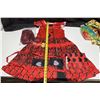Image 2 : Descendants Red Costume Cosplay For Kid Girls Female Dress Halloween Carnival Dress - (Size Kids 130