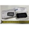Image 2 : Odokee Digital Dual Alarm Clock featuring a black rectangular body with large white LED digits and a