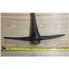 Image 2 : Vintage forged pickaxe with a wooden handle- (Total Weight 3.50 Kg)