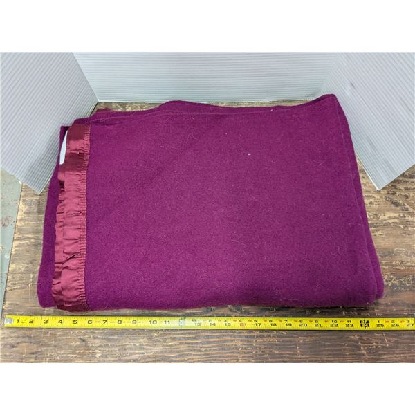 Sask. Government Industries Wool Blanket, 60”x80” – Made in Moose Jaw