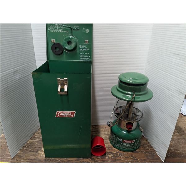 Colman Camping Lantern in Original Metal Box – Model 321C