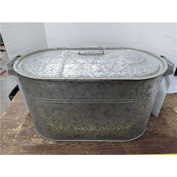 Galvanized Metal Boiler & Lid – No Leaks