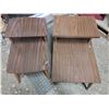 Image 1 : (2) Split Level End Tables, 27”x 18”x 22.5”h