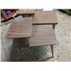 Image 3 : (2) Split Level End Tables, 27”x 18”x 22.5”h
