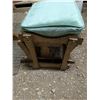 Image 2 : Wood Glider Rocking Chair & Foot Stool