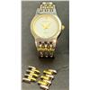 Image 3 : Lot of (3) Vintage Quartz Fashion Watches w/ Extra Links - Need New Batteries