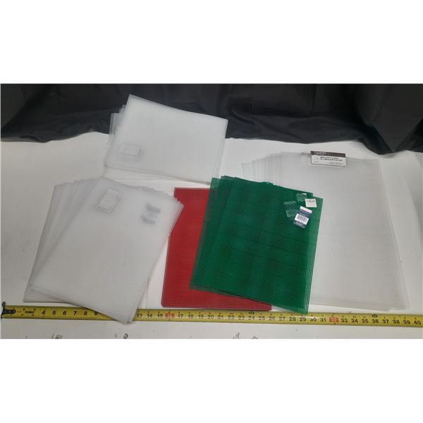 1207-Large lot of plastic mesh for crafting