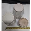 Image 3 : 1212-Vintage glass jars with lids