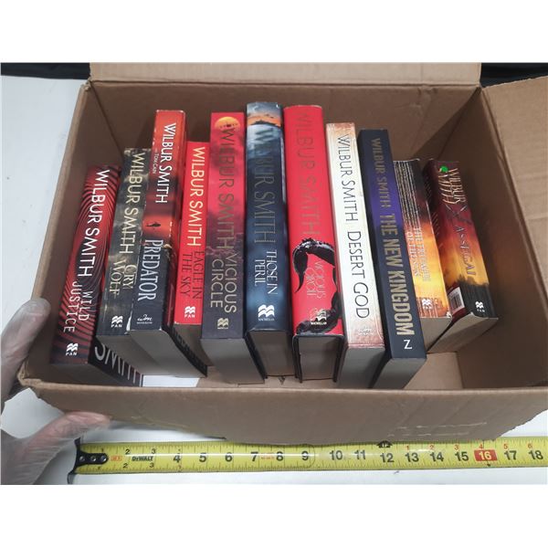 1213-Wilbur Smith book lot