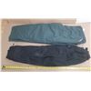 Image 1 : Green Husqvarna Leg Protection Pant - Length 42", Waist 48-50, and Black Wetskins Pant Size S/P (Bla