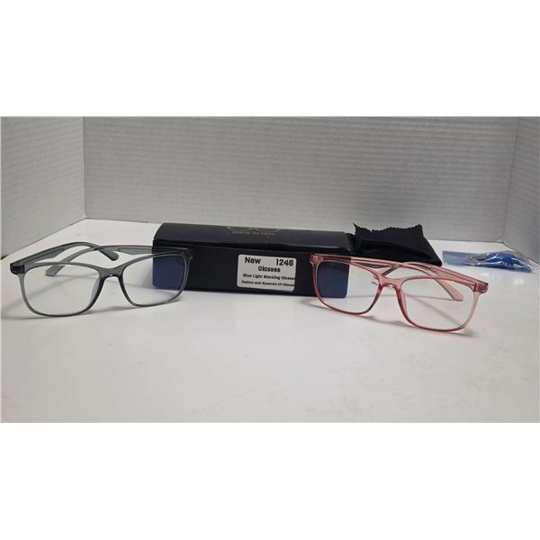 (2) Pair NEW Blue Light Blocking Glasses