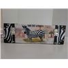 Image 4 : South Africa Zebra Wooden Gift Box for Keepsakes – 15”x 10”x 5”