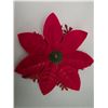 Image 3 : (20) NEW Red Artificial Christmas Poinsettias w/ Clips