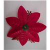 Image 3 : (20) NEW Red Artificial Christmas Poinsettias w/ Clips