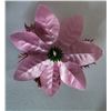 Image 3 : (20) NEW Pink Artificial Christmas Poinsettias w/ Clips