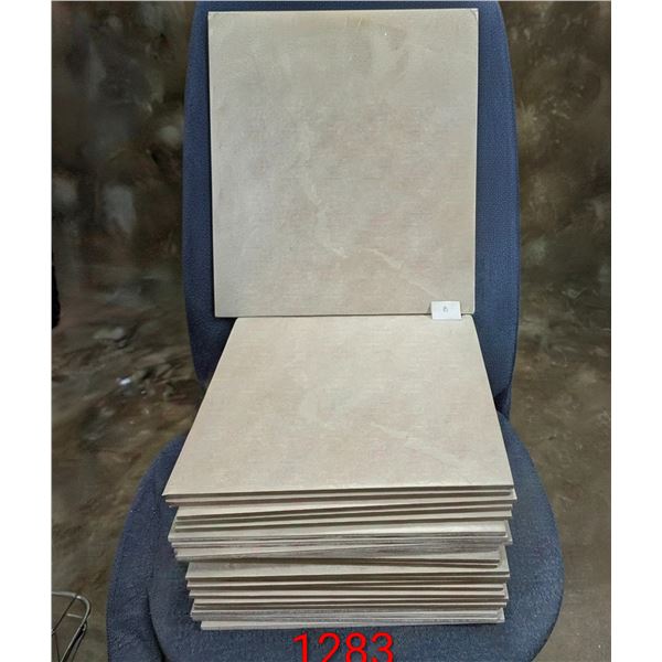 NEW 24-Piece Sicilian Quartz Floor Tiles (no box), 13”x13”