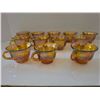 Image 6 : Vintage Indiana Glass Large Punch Bowl w/ (12) Cups & Clips (2 clips missing)