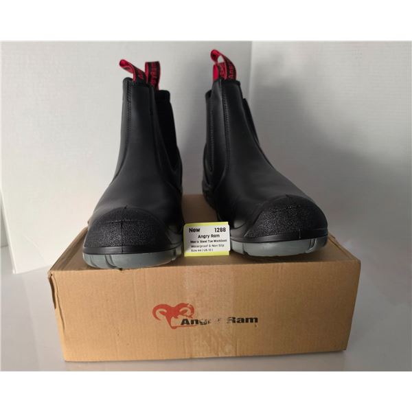 NEW Angry Ram Steel Toe Waterproof Non-Slip Work Boots – Size 44EU (US Men’s Size 