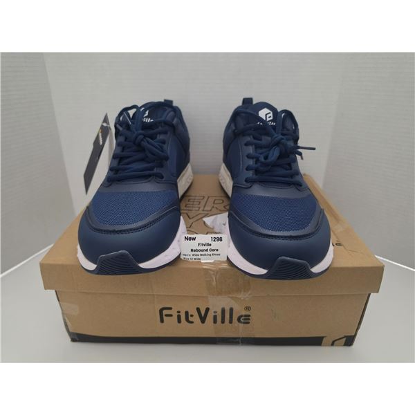 NEW Fitville Rebound Core Men’s Wide Walking Shoe w/ Arch & Heel Support – Size 12