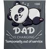 Image 1 : NEW “Dad is Charging” Throw Cover – 50”x 60”